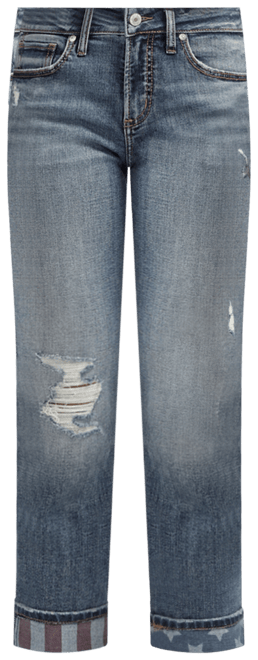 Suki Mid Rise Americana Capri