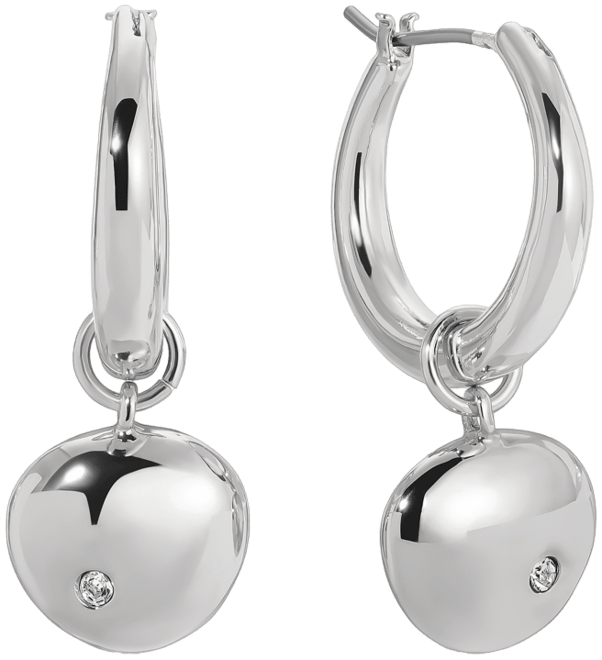 Polished Pebble Huggie Hoop Earrings