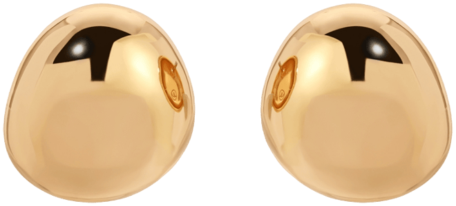 Polished Pebble Stud Earrings