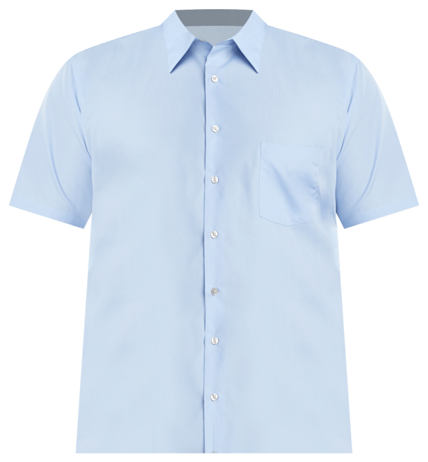 Men's Big & Tall Poplin Short Sleeve Dress Shirt
