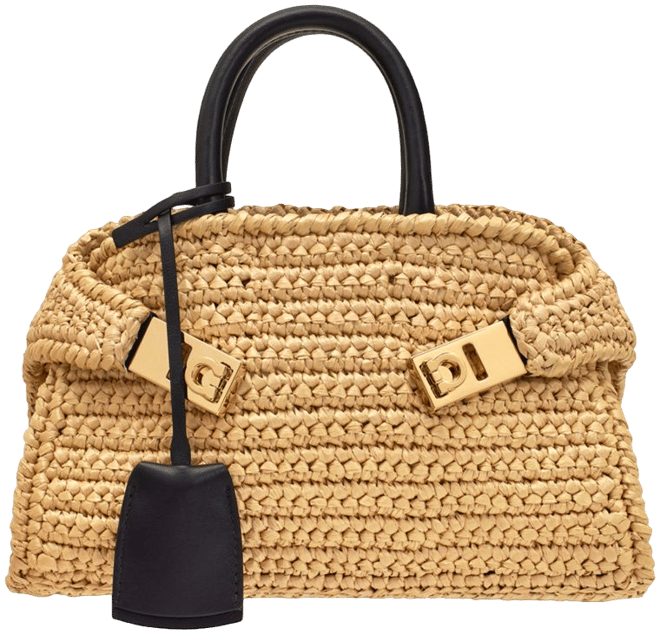 FERRAGAMO Mini Woven Hug Bag | Bloomingdale's
