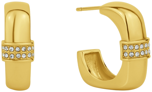 Crystal Hoop Earring