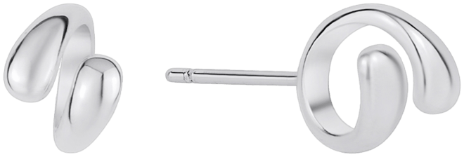 Silver Plated Ear bud Holder Earring