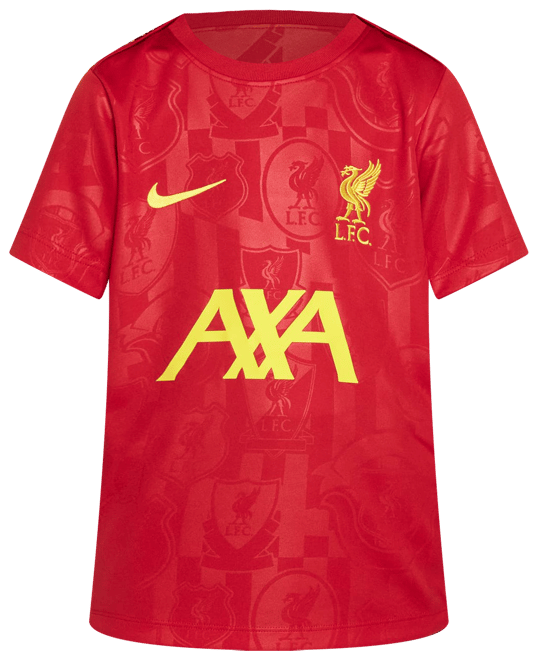 Liverpool F.C. Academy Pro Older Kids' Nike Dri-FIT Football Pre-Match Short-Sleeve Top