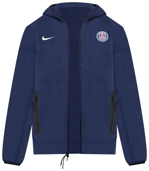 Paris Saint-Germain Tech Fleece Windrunner Men's Nike Football Full-Zip Hoodie