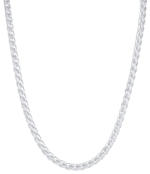 18K Gold Plated or Silver Plated Wheat Chain Necklace