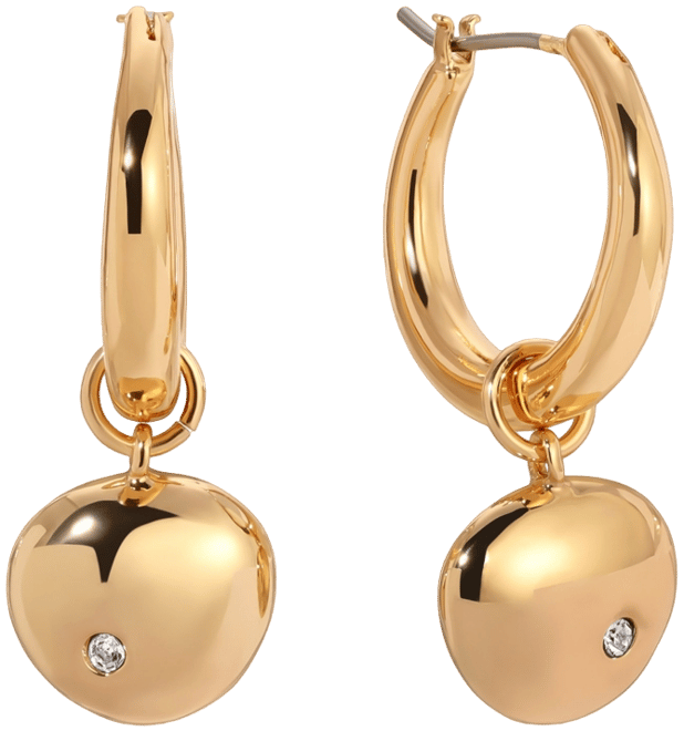 Polished Pebble Huggie Hoop Earrings