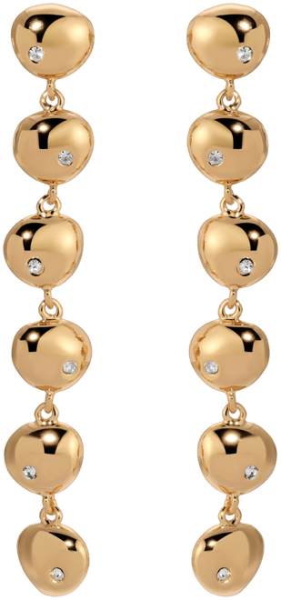 Polished Pebble Linear Dangle Earrings