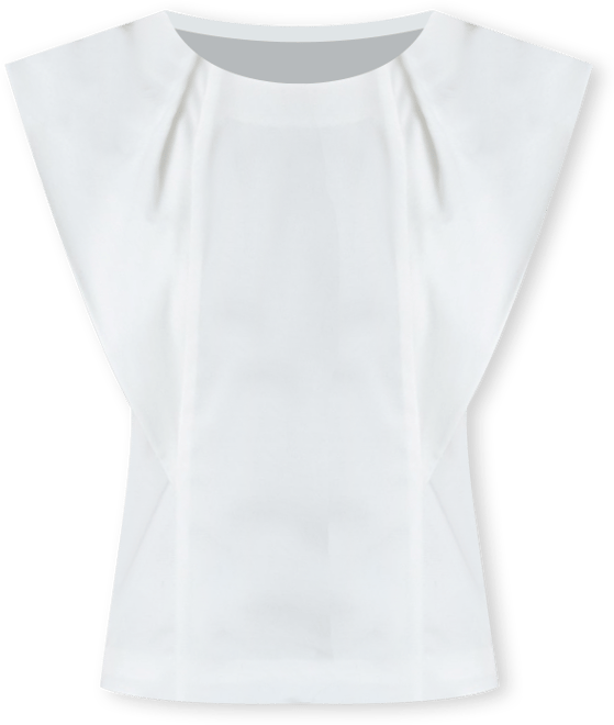 Women's Sleeveless Pleated Top