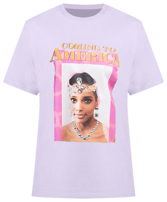 Shop Graphic Tees Coming to America Rhinestone Tee CTA1070XX
