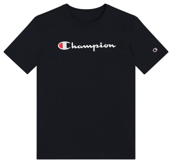 Champion script shirt online