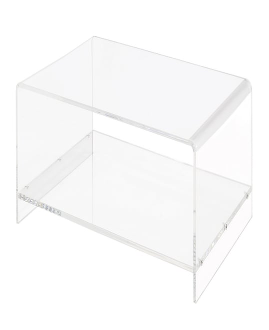 Fox Hill Trading Marcus 38" Acrylic Two-Tier Coffee Table