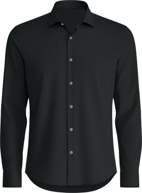 Men's Slim-Fit Solid Poplin Dress Shirt