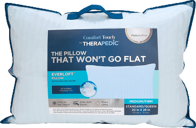 Therapedic down alternative pillow top