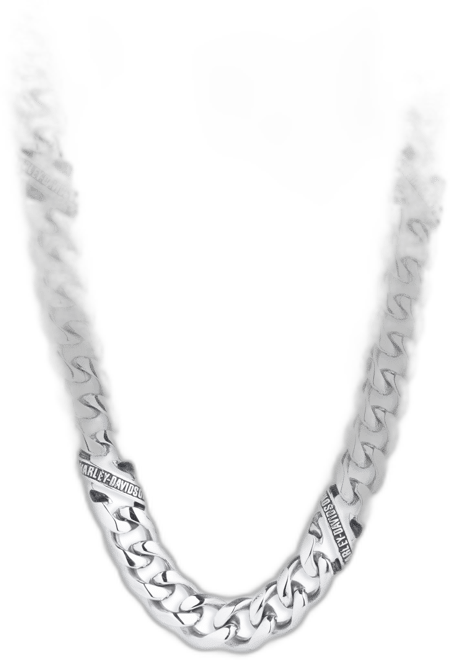 Men's Banner Curb Link Chain Necklace