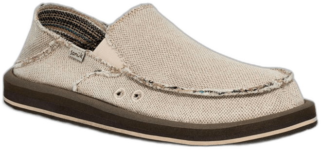 Mens slip on sanuks deals