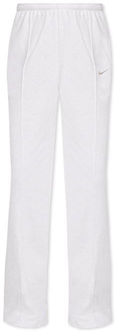 Nike Sportswear Chill Terry Pants de entrenamiento de French Terry de tiro medio con dobladillo abierto para mujer