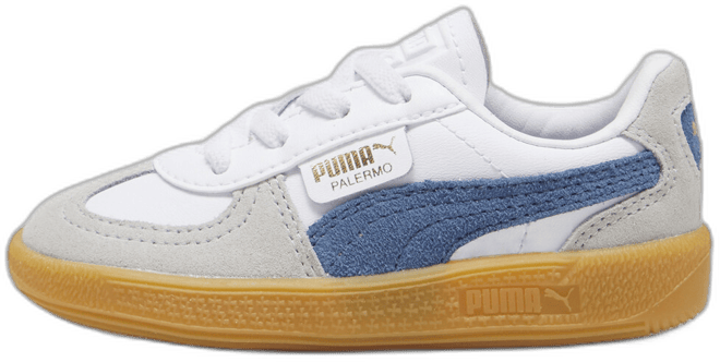 PUMA Palermo Leathers' Sneakers, Toddlers, White/Blue Horizon Gum