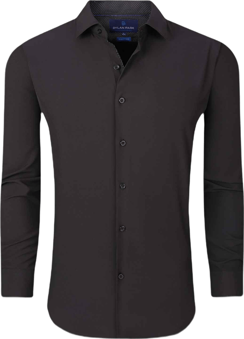 Men's Geometric Performance Stretch Button Down Dress Shirt