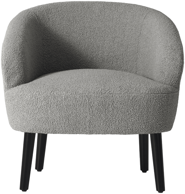 29" Wide Mid Century Modern Club Barrel Accent Armchair