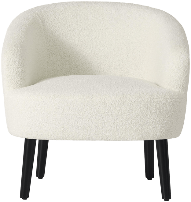 29" Wide Mid Century Modern Club Barrel Accent Armchair