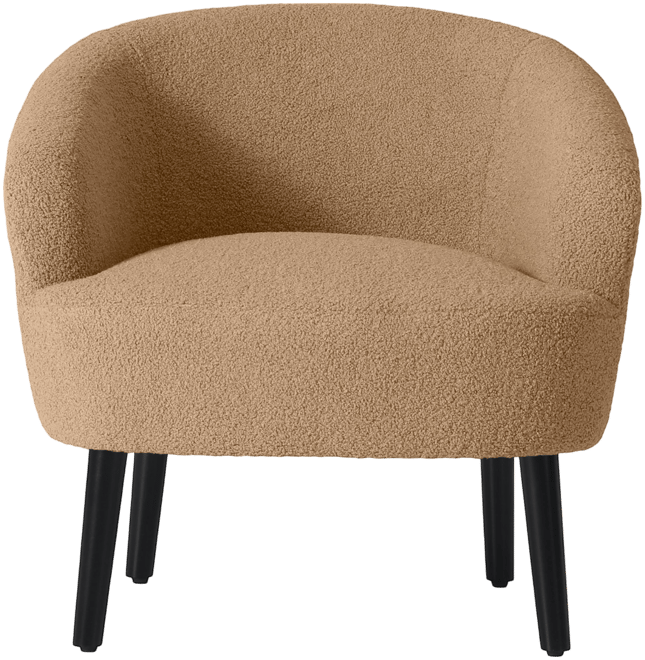 29" Wide Mid Century Modern Club Barrel Accent Armchair