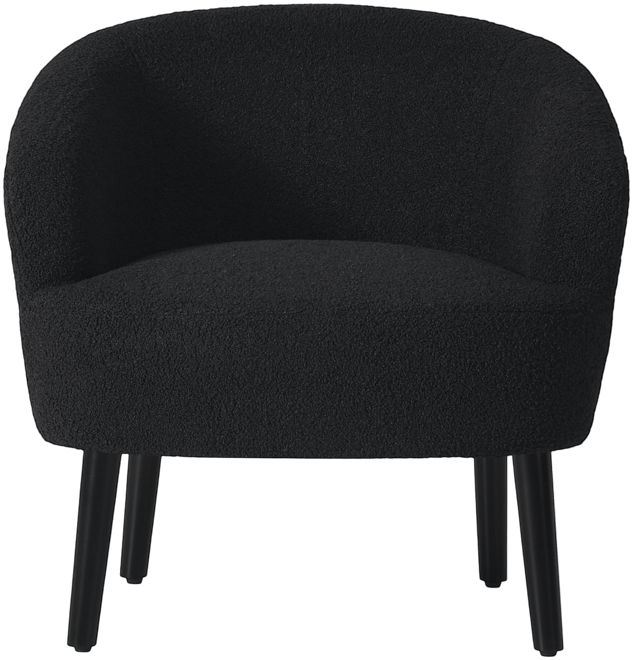 29" Wide Mid Century Modern Club Barrel Accent Armchair