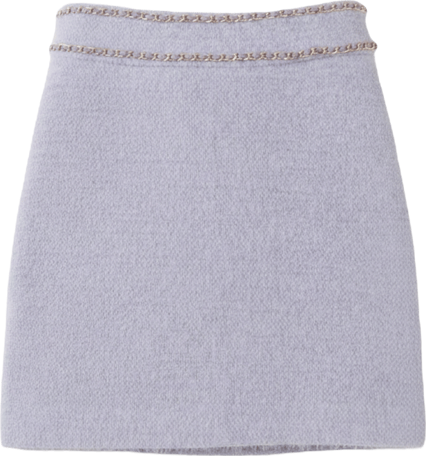 Women's Chain-Trimmed Mini Skirt