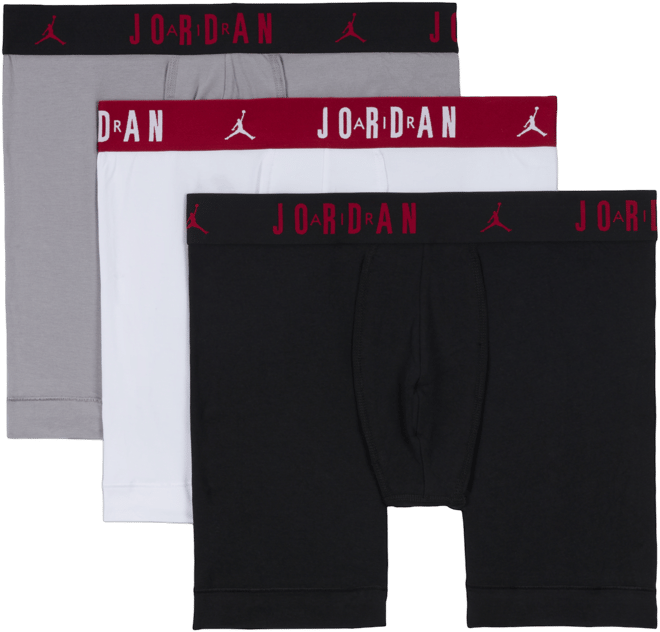 Jordan Men's Flight Cotton Core Boxer Briefs (3-Pack)