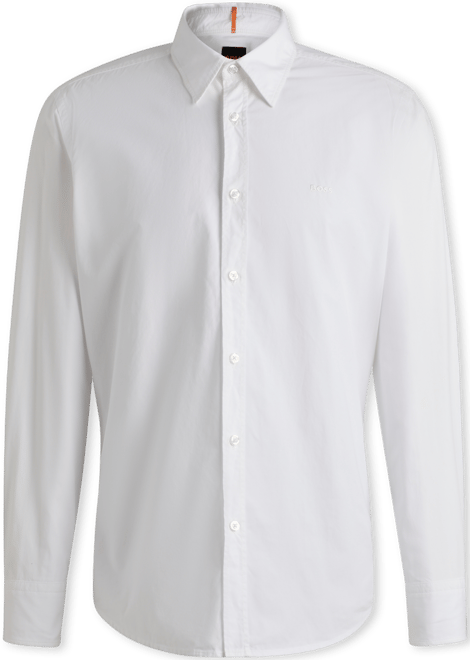 Boss by  Men's Cotton Poplin Regular-Fit Dress Shirt