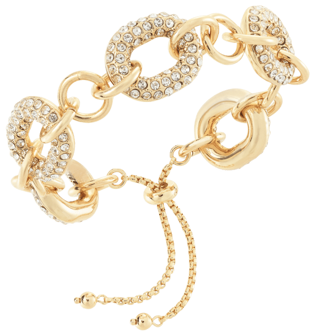 I.n.c. International Concept Pave Chain Link Slider Bracelet, Created for Macy's