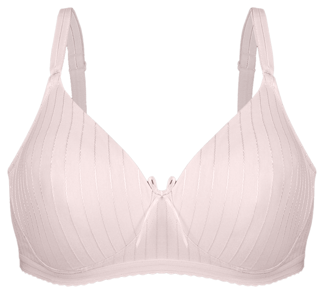  Bestform Striped Wireless Cotton Bra with Lightly-Lined Cups-5006248 for $13.60
