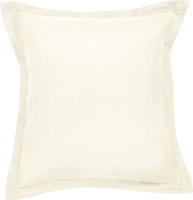 100% French Linen Flanged Euro Sham 26" x 26"