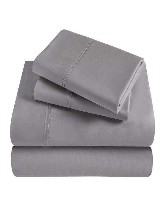Modal From Beechwood 300 Thread Count Lightweight Cooling Solid Deep Pocket Bed Sheet Set, King