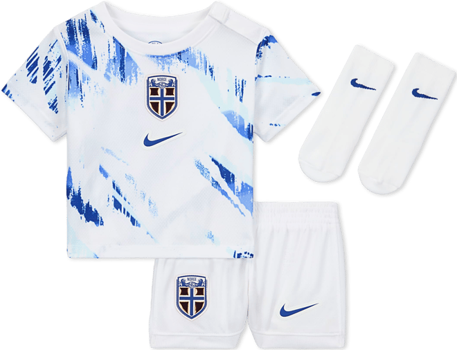 Norway 2024/25 Stadium Away Baby/Toddler Nike Football Replica 3-Piece Kit
