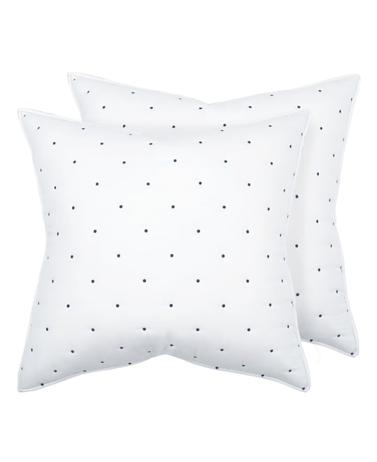 Embroidered Swiss Dot 2-Pc. Sham Set, European