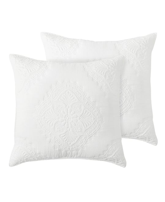 Muslin Stitch 2-Pc. Sham Set, European