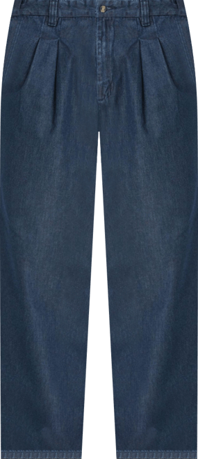 Men's Big & Tall Relaxed Fit Comfort Waist Pleat-Front Expandable Jeans