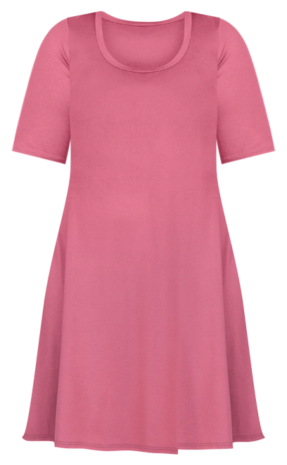 Plus Size Knee Length Dress