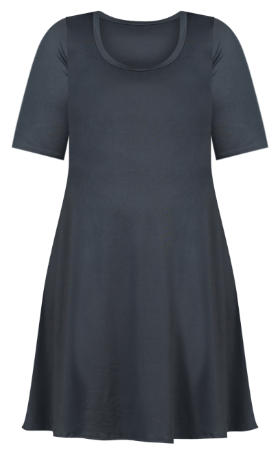 Plus Size Knee Length Dress