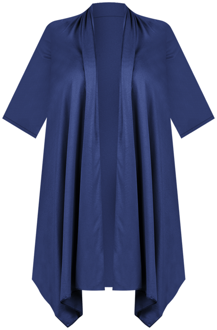 Plus Size Elbow Length Open Front Cardigan Sweater