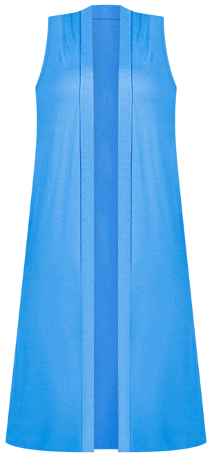 Plus Size Asymmetric Open Front Cardigan Sweater