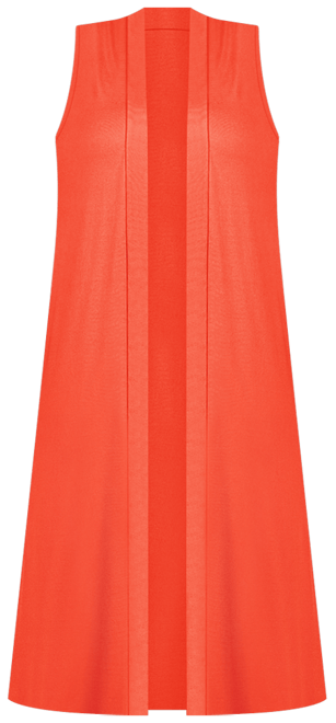 Plus Size Asymmetric Open Front Cardigan Sweater