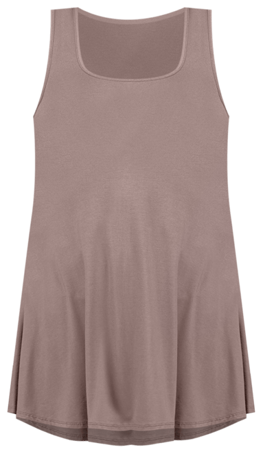 Plus Size Sleeveless Tunic Tank Top