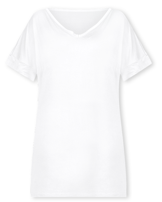 Plus Size Loose Fit V-Neck T Shirt Dress