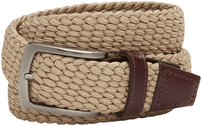 Johnston & Murphy Woven Stretch Knit Belt - Johnston & Murphy