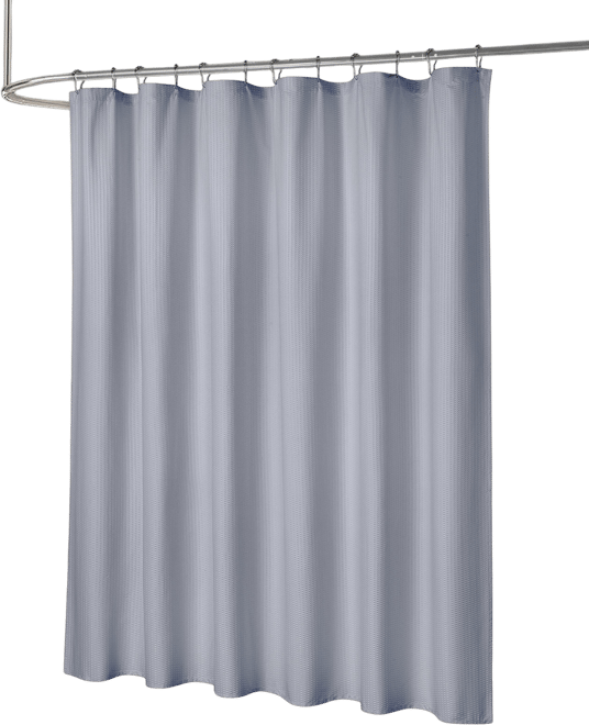 Soft Embossed Seersucker Microfiber Fabric Shower Curtain or Liner, 72" x 72"