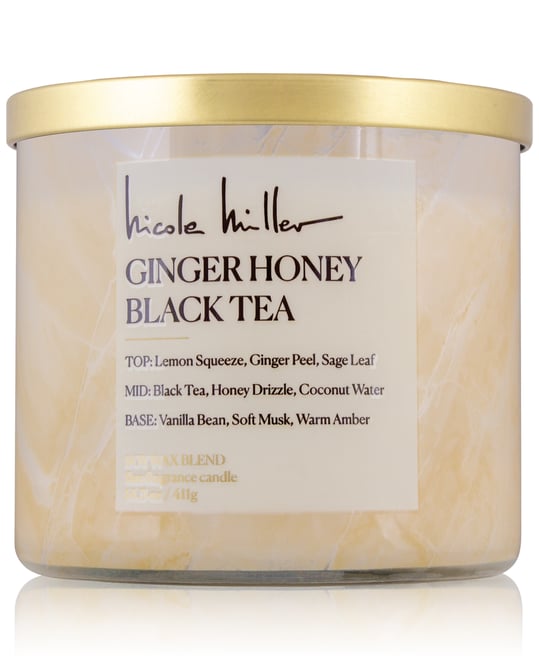 Ginger Honey & Black Tea Candle, 14.5 oz.