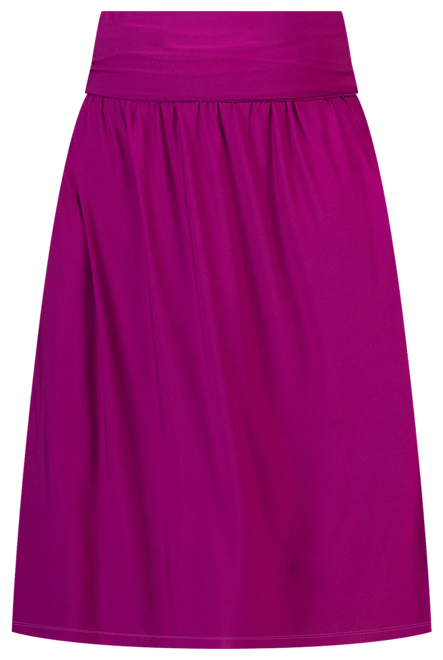 Plus Size Foldover Maxi Skirt With Pockets