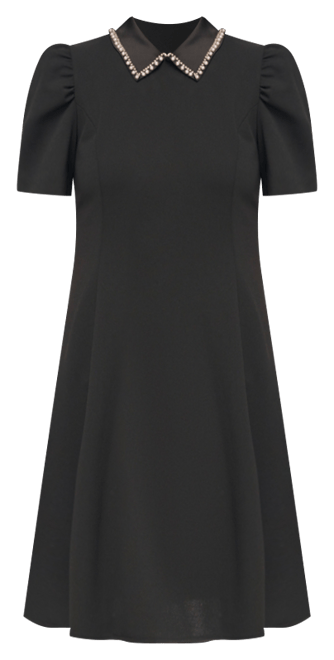 Women's Embellished-Collar Mini Dress